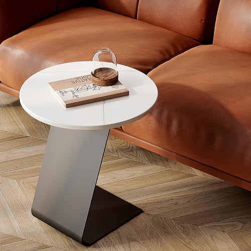 C Table End Table for Couch, Space Saving Side Table, Gray C52217
