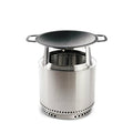 Solo Stove Ranger Cast Iron Wok Cooking Bundle 2.0 | Portable Smokeless Fire Pit, Stand, Woktop & Hub, Wood Burning, Removable Ash Pan, Stainless Steel/Cast Iron, H: 22in x Dia: 14.25in, 31lbs
