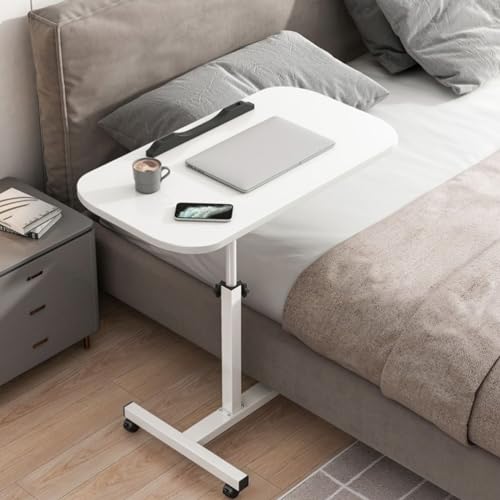 Adjustable Overbed Table with Tilting Panel for Small Spaces k7p
