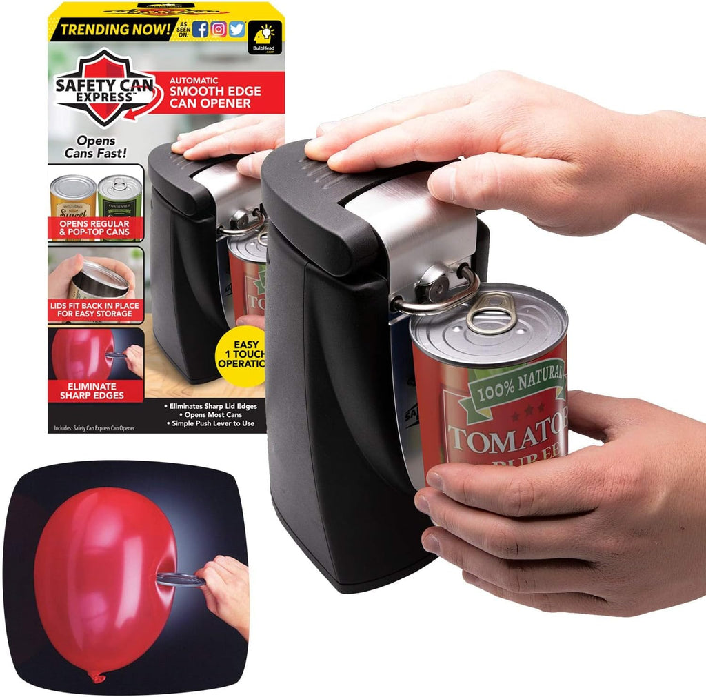 BulbHead Original Safety Can Express Electric Can Opener, 9 Inch, Black X552099