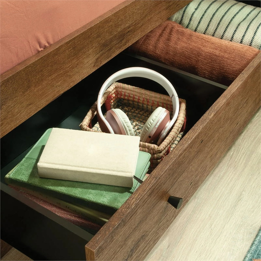 Pemberly Row Mates Bed in Vintage Oak Finish D2605