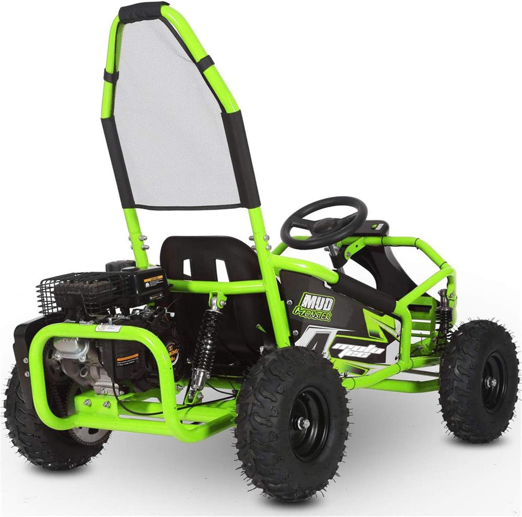MotoTec Mud Monster 98cc Go Kart Full Suspension Green Y44271