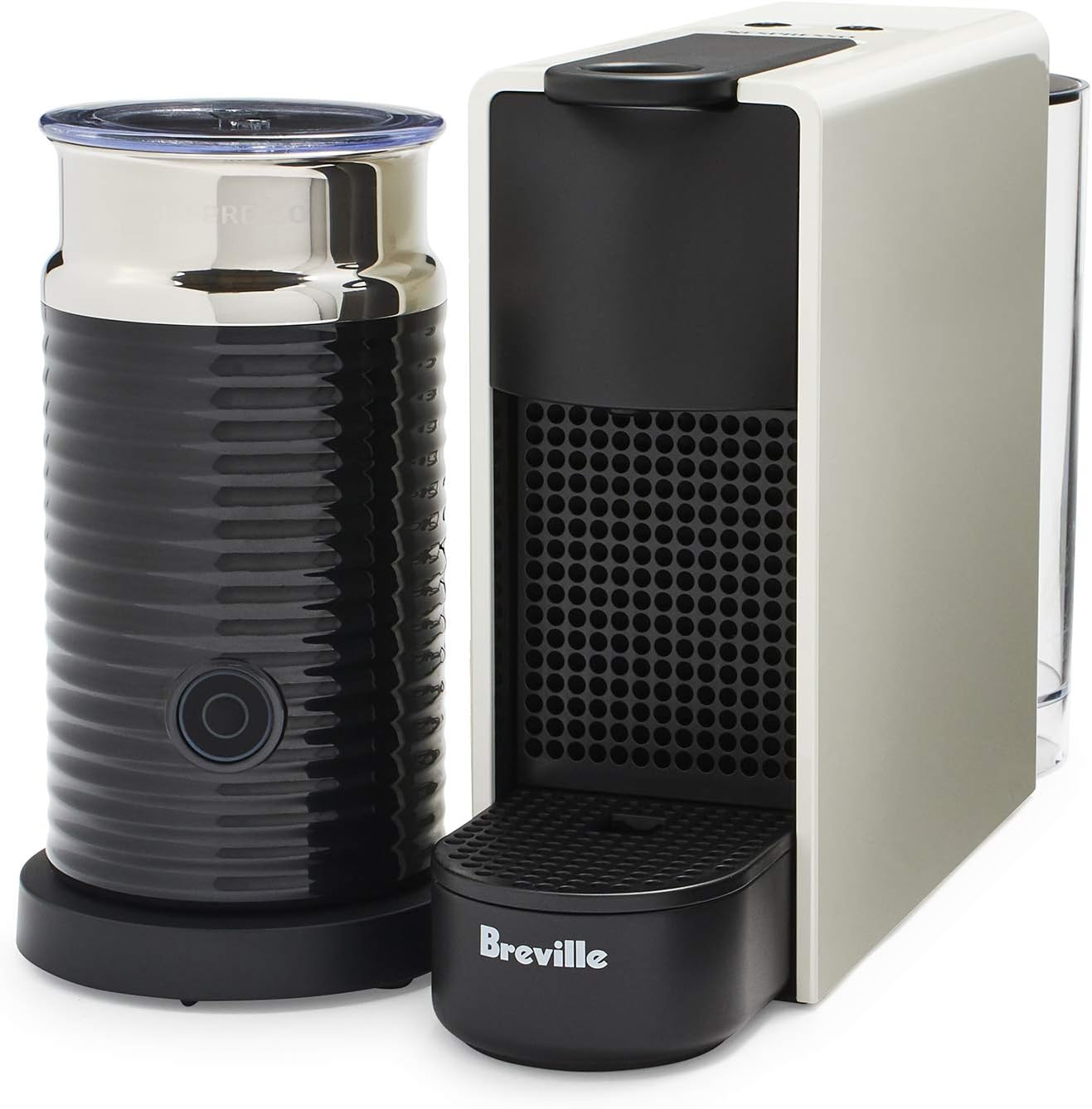 Nespresso Essenza Mini Espresso Machine by Breville with Milk Frother, Piano Black I80164