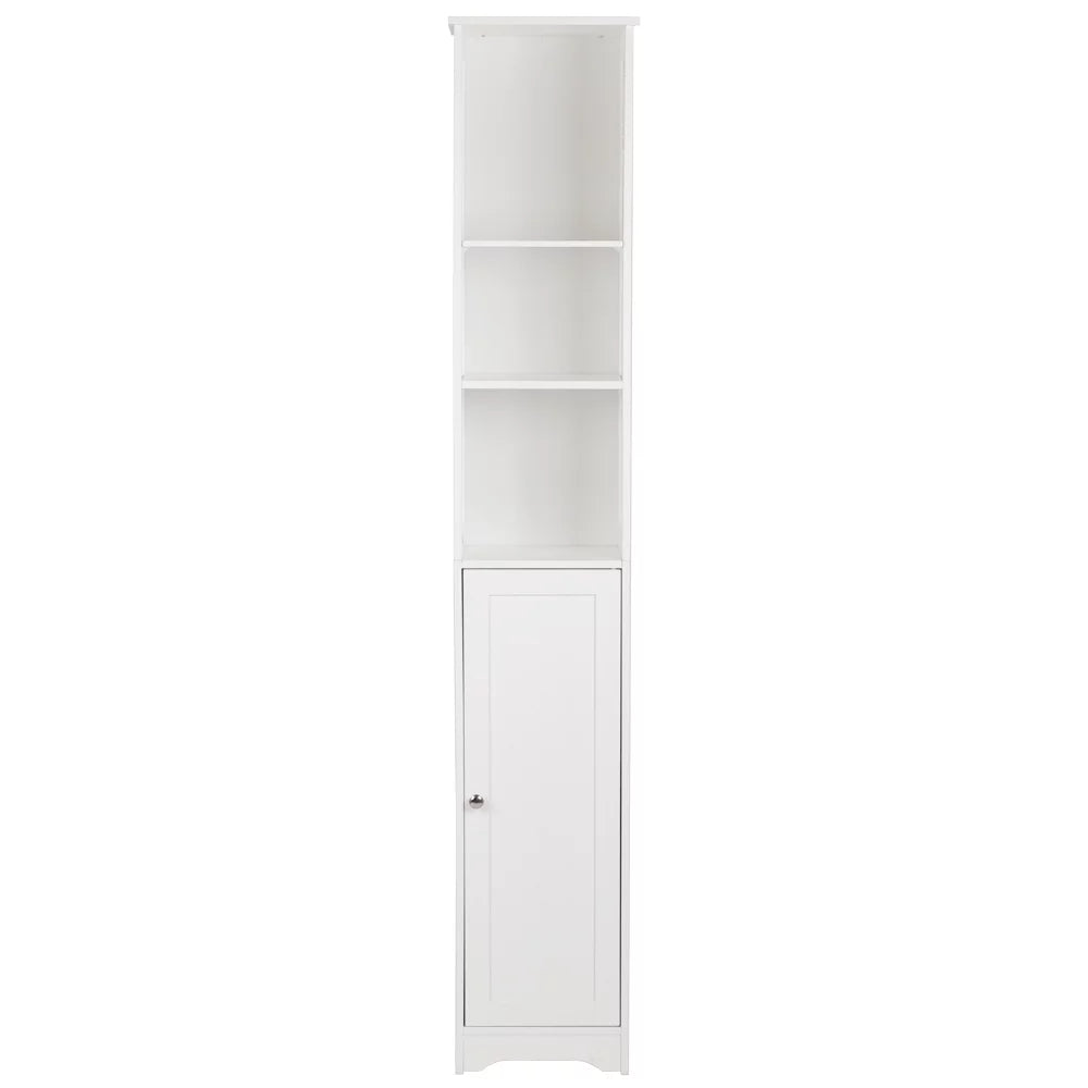 VINGLI 67" Tall Narrow Bathroom Storage Cabinet White T475