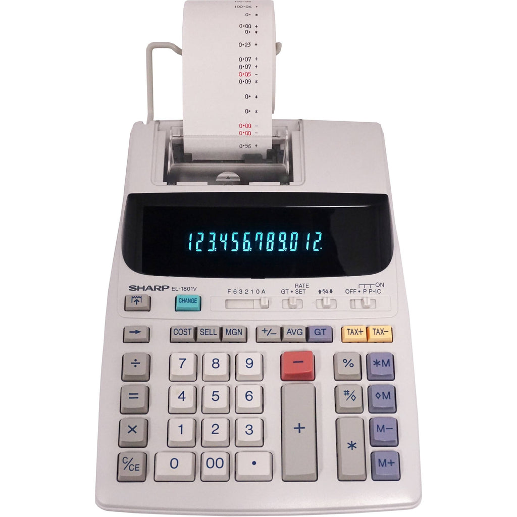 Sharp 12 Digit Printing Calculator k7m