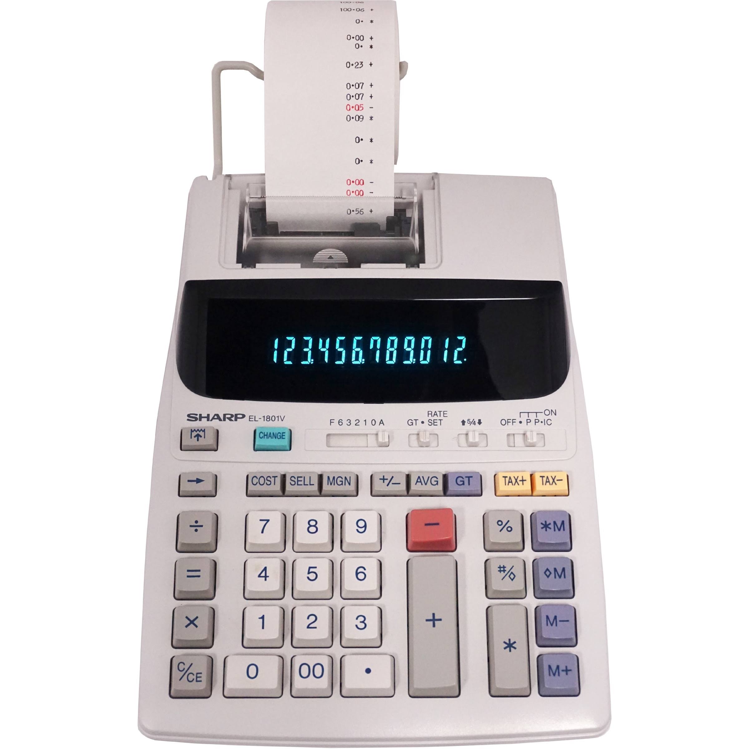 Sharp 12 Digit Printing Calculator k7m