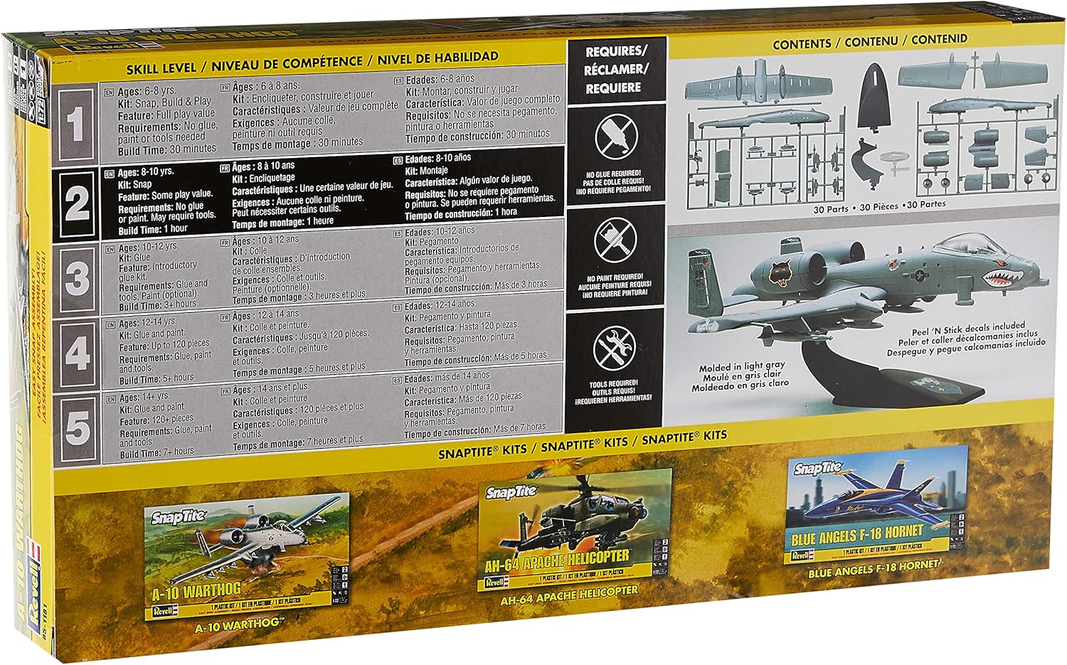Plastic Model Kit A-10 Warthog White k7