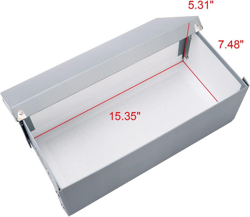 Snap-N-Store DVD Storage Box 2 Pack, Durable Movie Disc Holders with Lids, Gray U368266