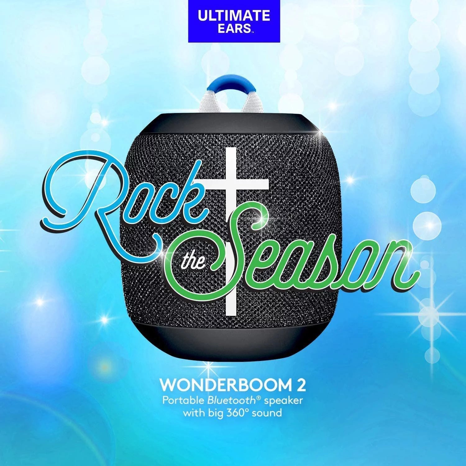 Logitech WONDERBOOM 2 Portable Waterproof Bluetooth Speaker, Crushed Ice Grey S3014