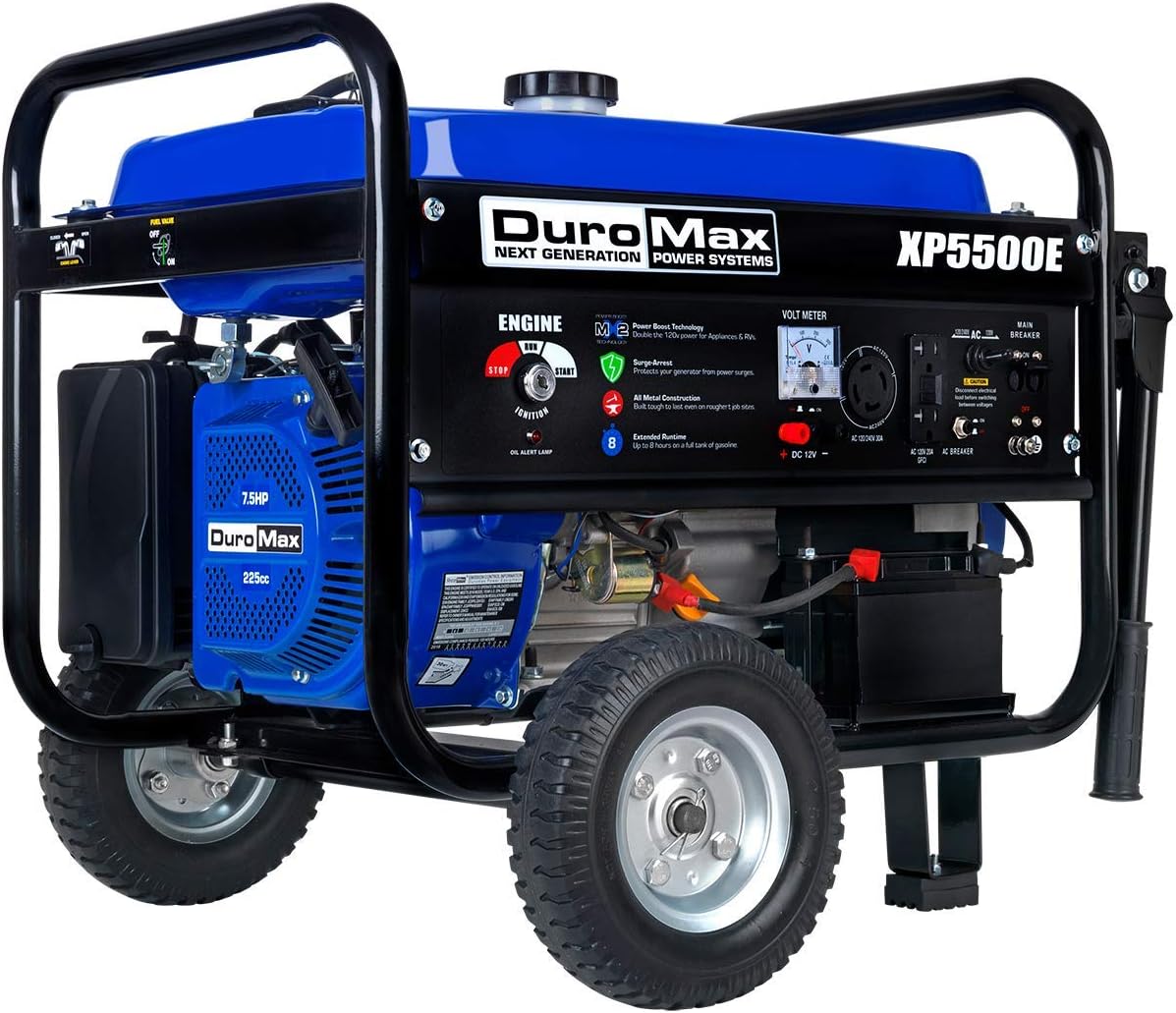 Dual Fuel Portable Generator 4400 Watt Electric Start Camping RV Ready a7