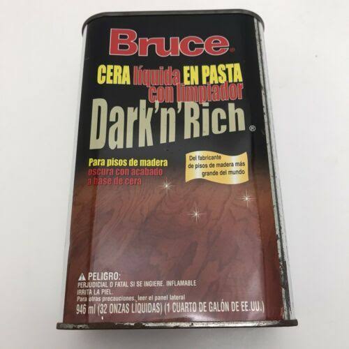 Hardwood Floor Liquid Paste Wax Cleaner Dark Rich Finish k7