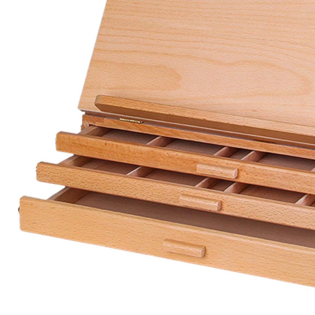 Wood Adjustable Drawing Table Desk Easel 40x27CM B605136