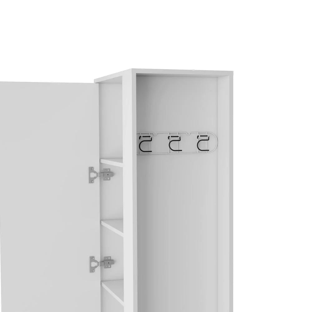 Depot E-Shop DE-MLB8978 Fairfield Utility Storage Cabinet, White D72795