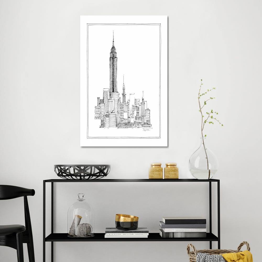 Canvas Art Empire State Print k7