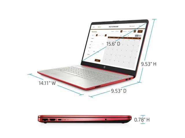 15.6" Pentium Silver Laptop 500GB 4GB Red 7k