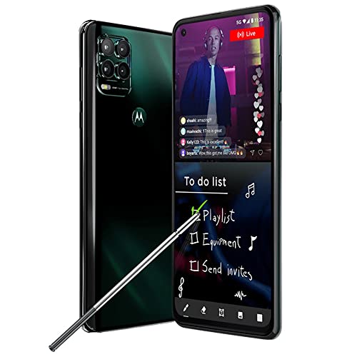 Motorola Moto G Stylus 5G 2021, GSM Unlocked, 4/128GB, Cosmic Emerald (Renewed) B253737