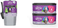Bundle of Litter Genie Standard Pail (Silver) & Jumbo Refill (2-Pack) | Cat Litter Box Waste Disposal System for Odor Control with 1 Starter Refill (14ft) + 2 Jumbo Refills (56ft)