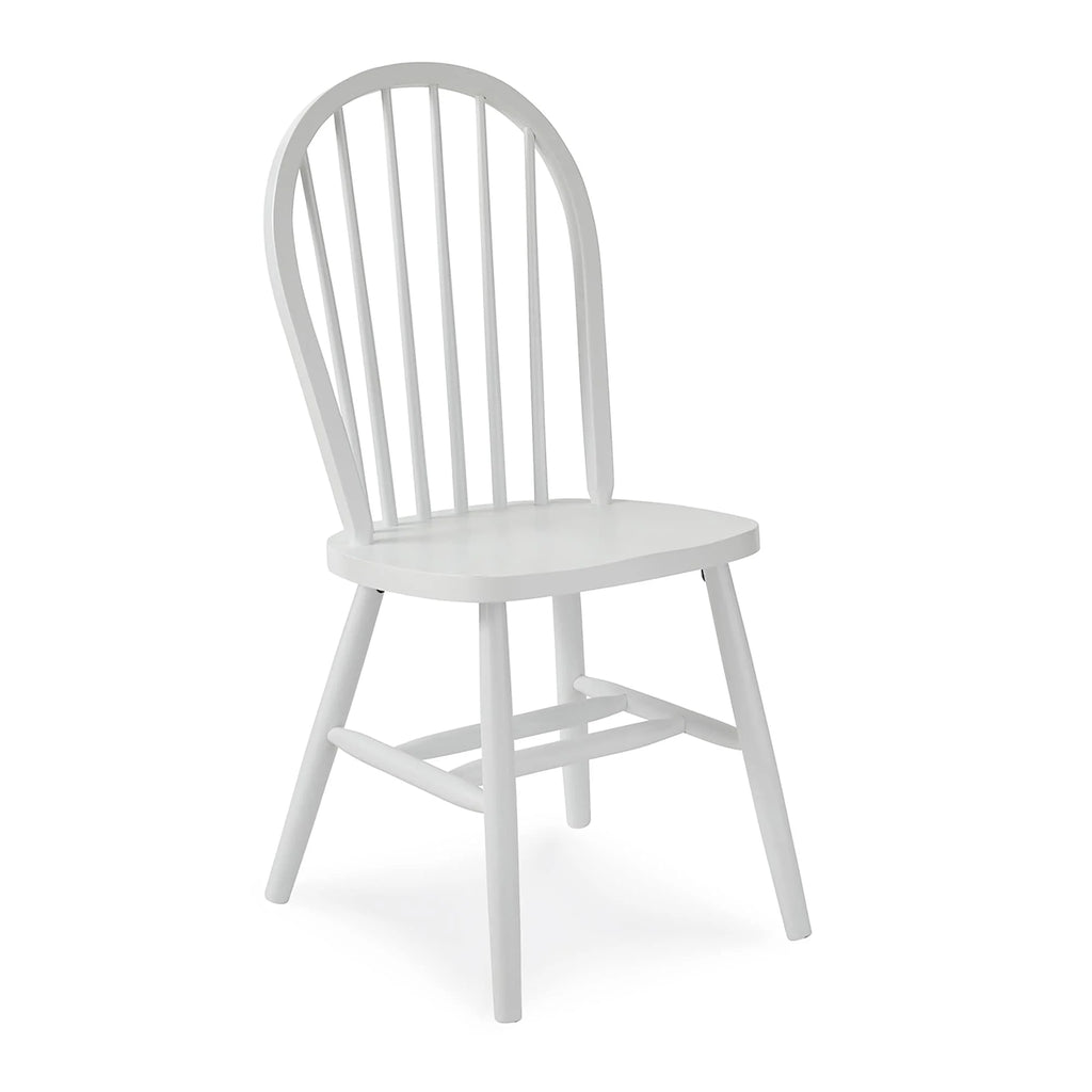 Windsor Spindle Back Solid Wood Dining Chair White/Natural H7712