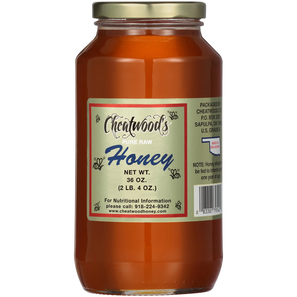 Cheatwood's Pure Raw Honey 36 oz. Jar K211393