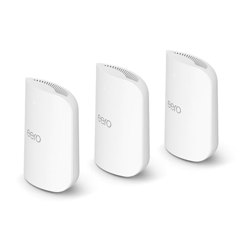 Tri-band mesh Wi-Fi 7 router 3-pack, 6000 sq ft coverage k7
