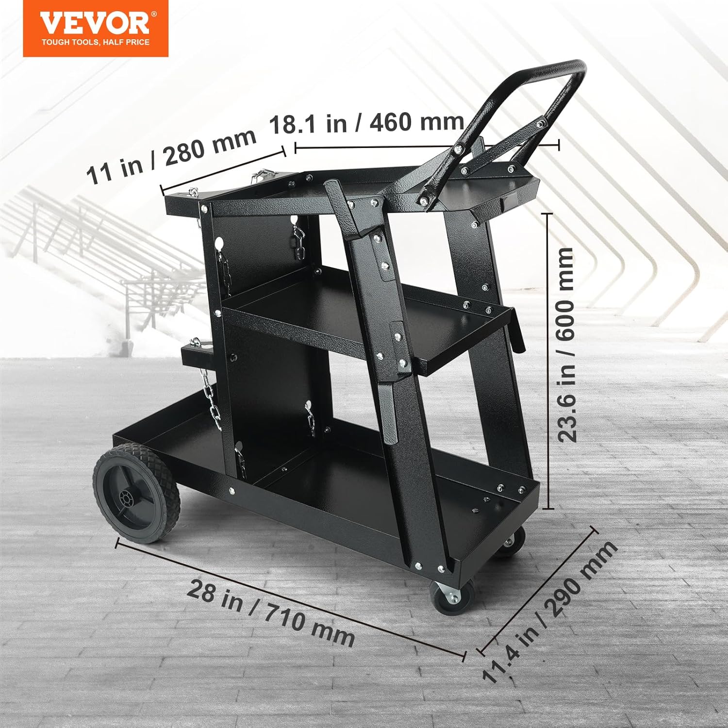 MIG Welder 3 in 1 270 Amp 110 220V with Cart a7