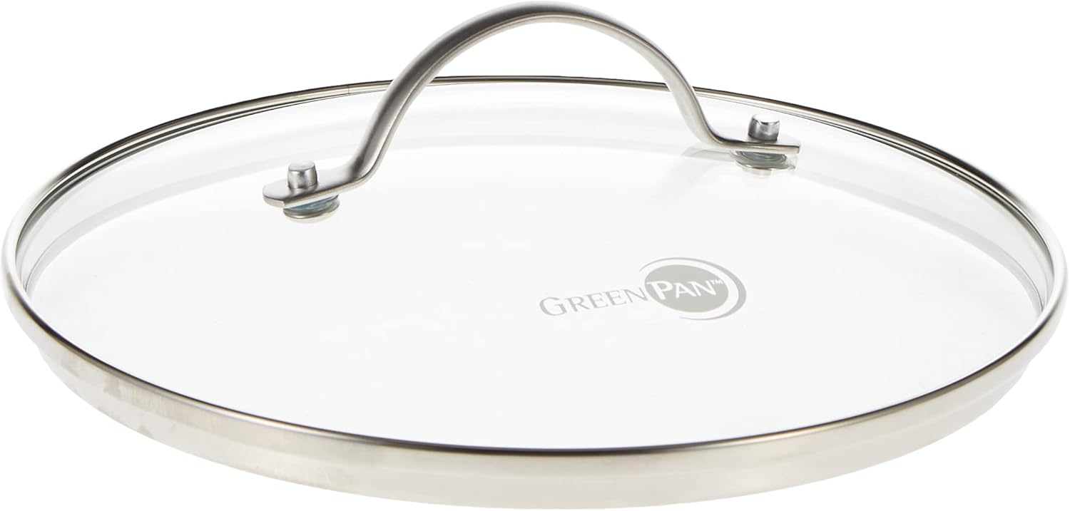 GreenPan Valencia Pro 8" Hard Anodized Ceramic Nonstick Frying Pan with Glass Lid P932867