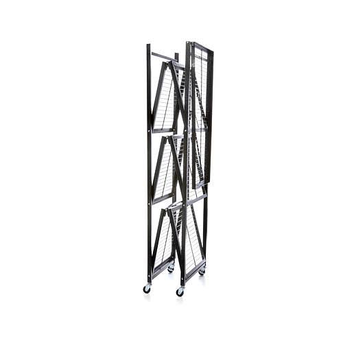 Origami Large 4-Tier Heavy-Duty Rack with Casters Red 7k