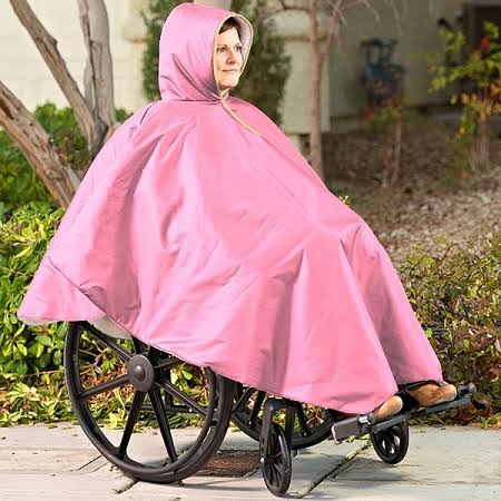Wheelchair Winter Poncho Navy k7m