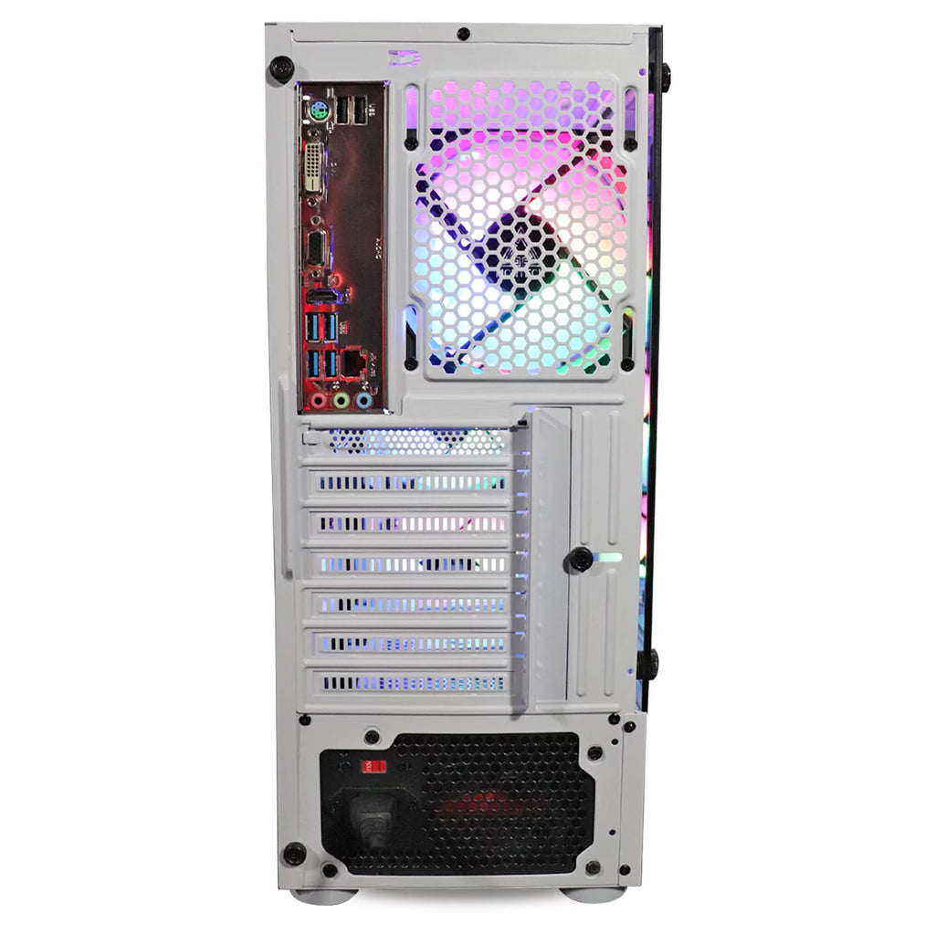 ViprTech Whiteout Gaming PC Desktop, AMD Ryzen 5 5600G, 16GB DDR4, 1TB HDD Q38149