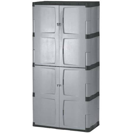72-Inch Four-Shelf Double-Door Resin Storage Cabinet (fg708300michr)