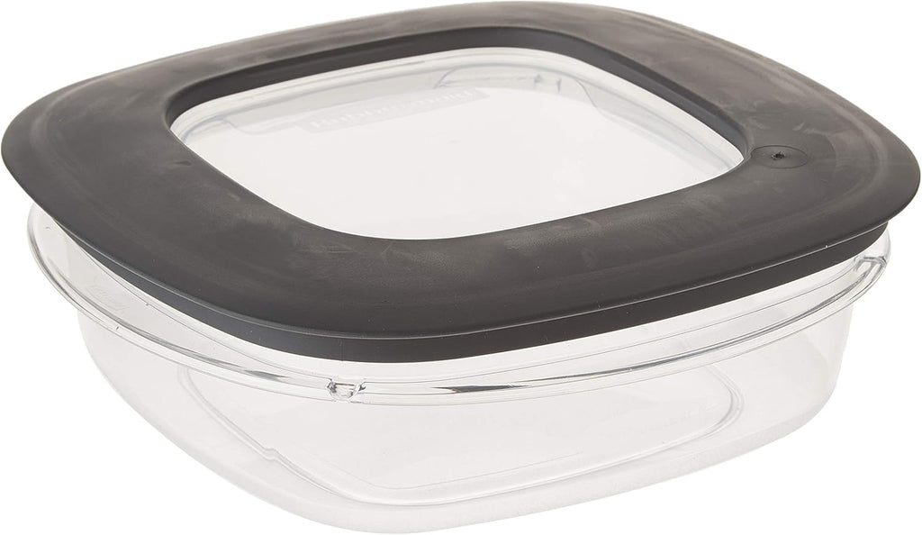 Rubbermaid Premier Food Storage Container, 3 Cup, Grey (4 Pack) E20341