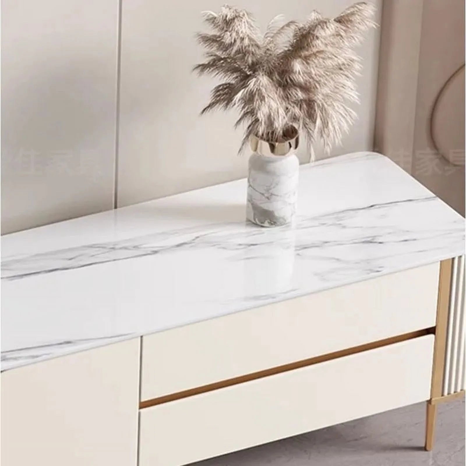 White TV Stand Display Cabinet Unit Modern Console Table U9290