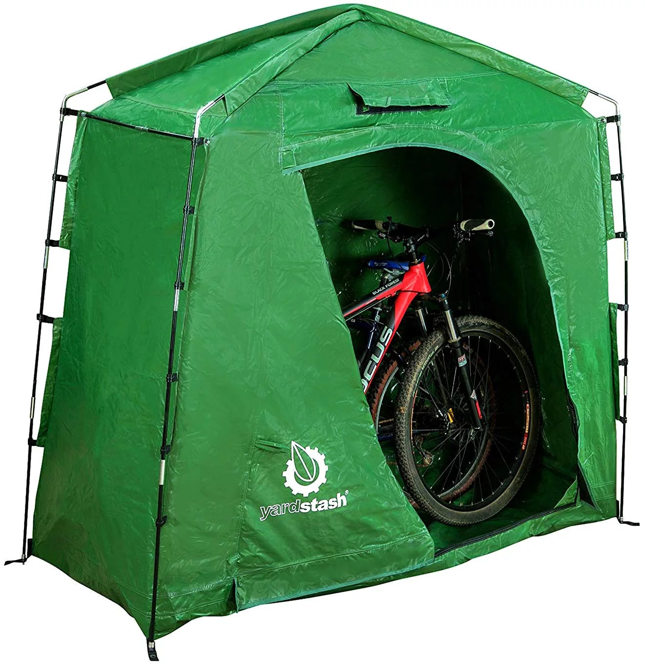 The YardStash IV: Heavy Duty, Space Saving Outdoor Storage Shed Tent - 74" Wide x 32" Deep x 68" High