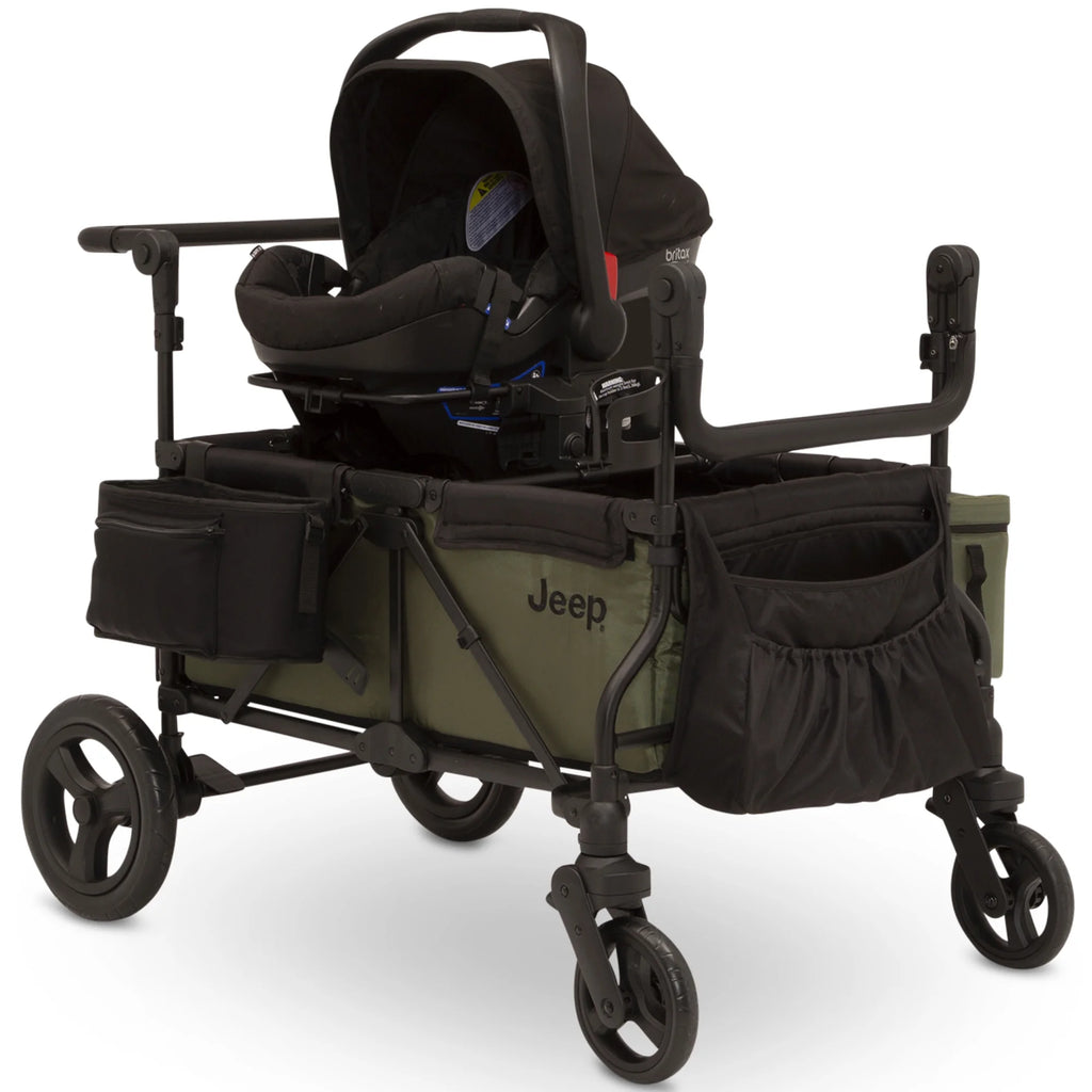 Jeep Deluxe Wrangler Wagon Stroller with Cooler Bag by Delta Children I18408