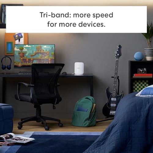 Tri-band mesh Wi-Fi 7 router 3-pack, 6000 sq ft coverage k7