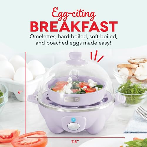 Egg Cooker 6 Capacity Electric Auto Shut Off Black a7