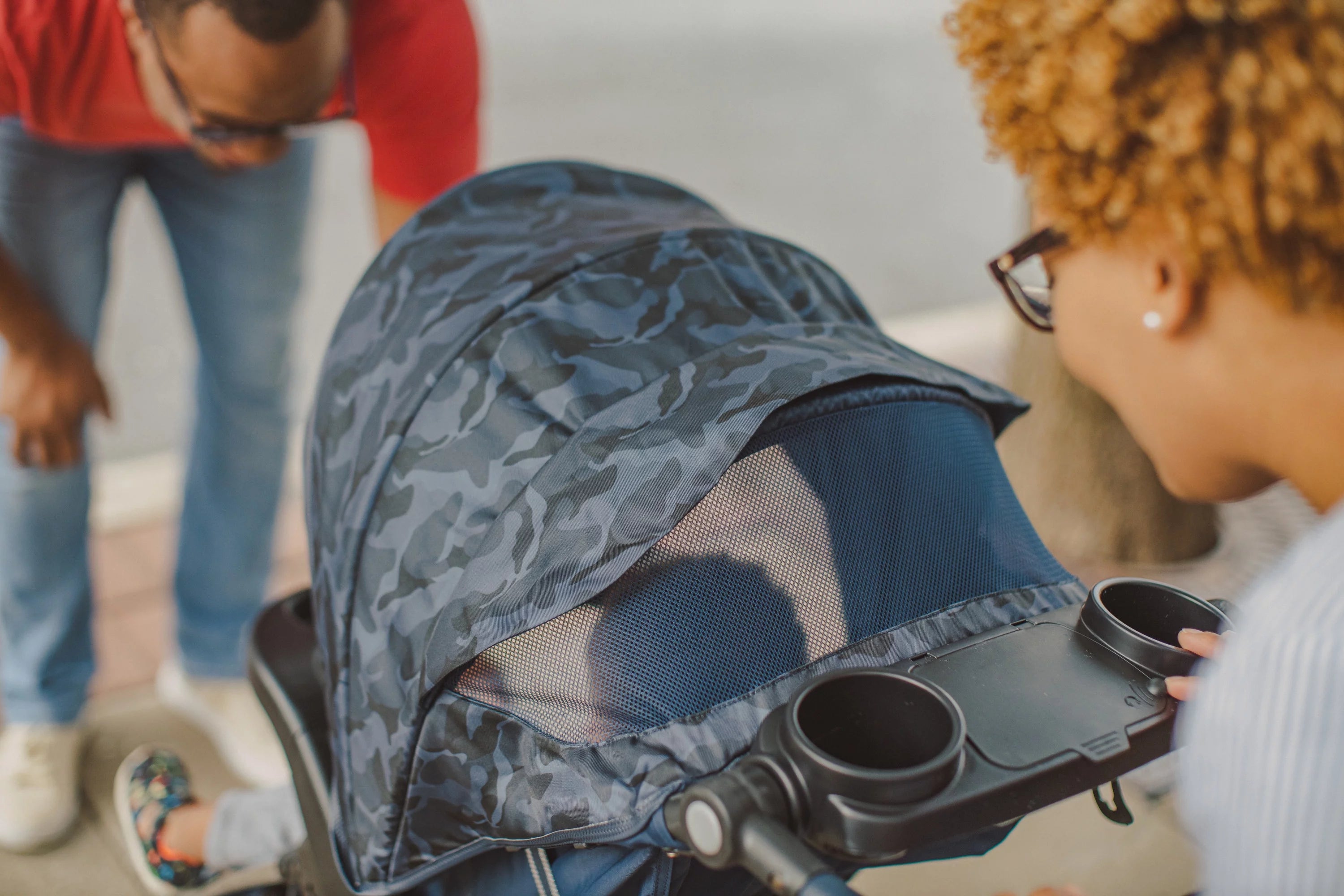 Monbebe Travel System Stroller & Infant Car Seat - Navy Camo W8453