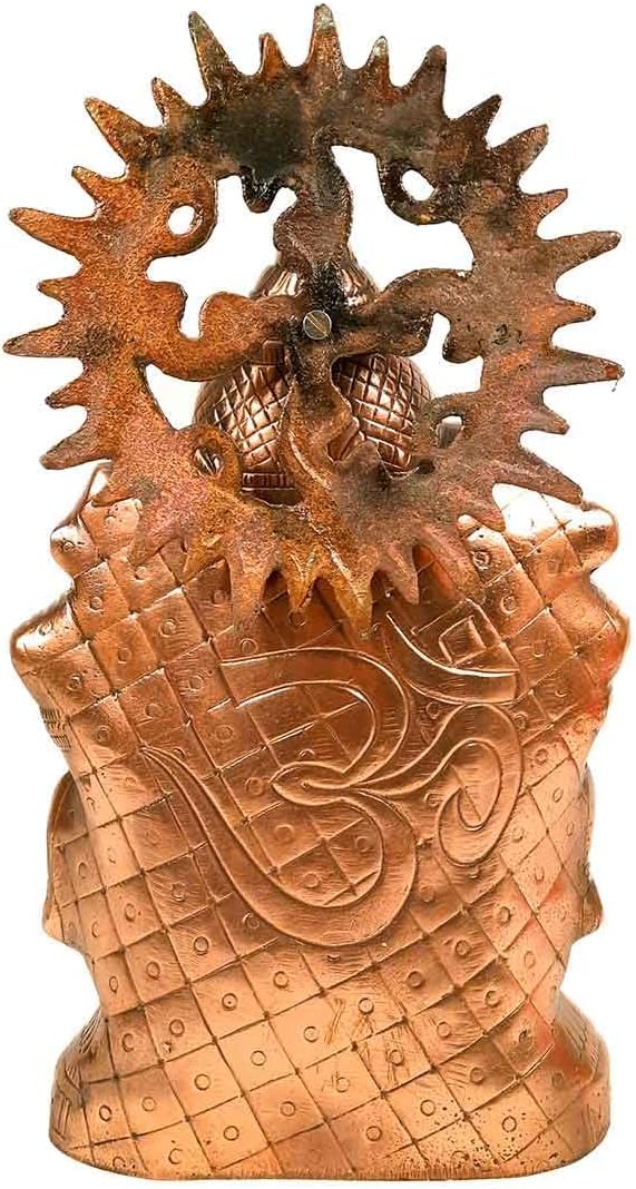 Ganesha Statue Bronze Metal Idol 15 Inch Home Decor k7