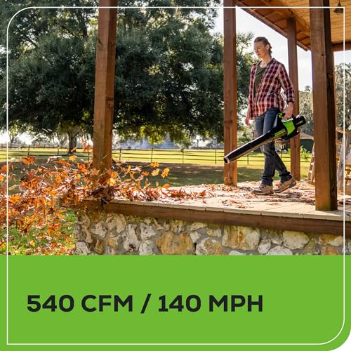 Cordless String Trimmer and Leaf Blower Combo Kit with Battery Charger a7