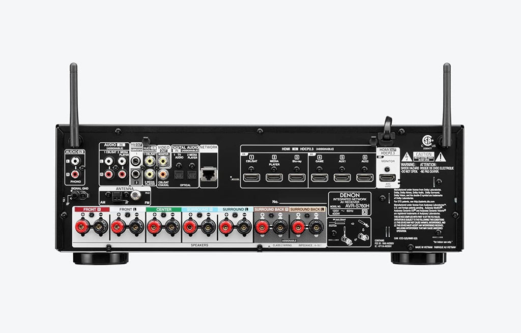 Denon AVR-S760H 7.2-Channel Home Theater AV Receiver 8K (Renewed) V296974