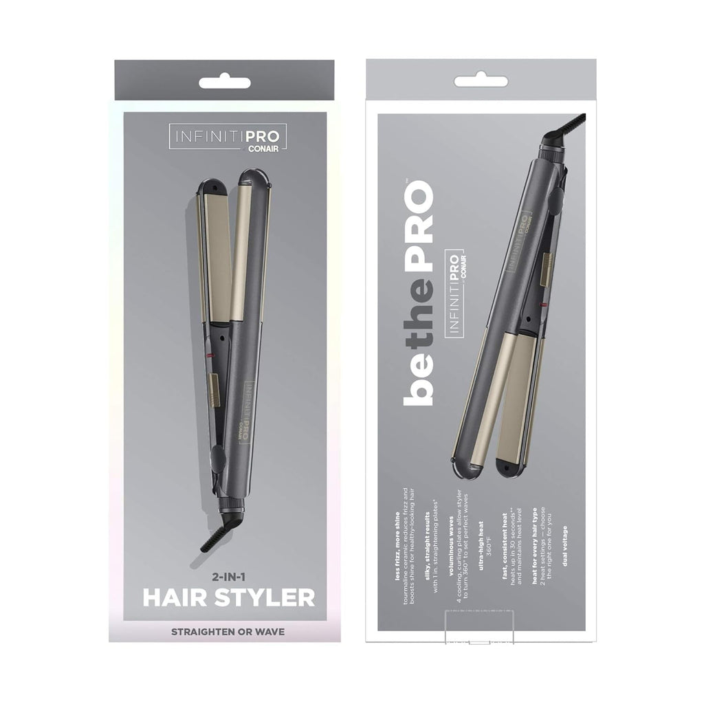 INFINITIPRO BY CONAIR 2-in-1 Styler for Curling and Straightening W3309