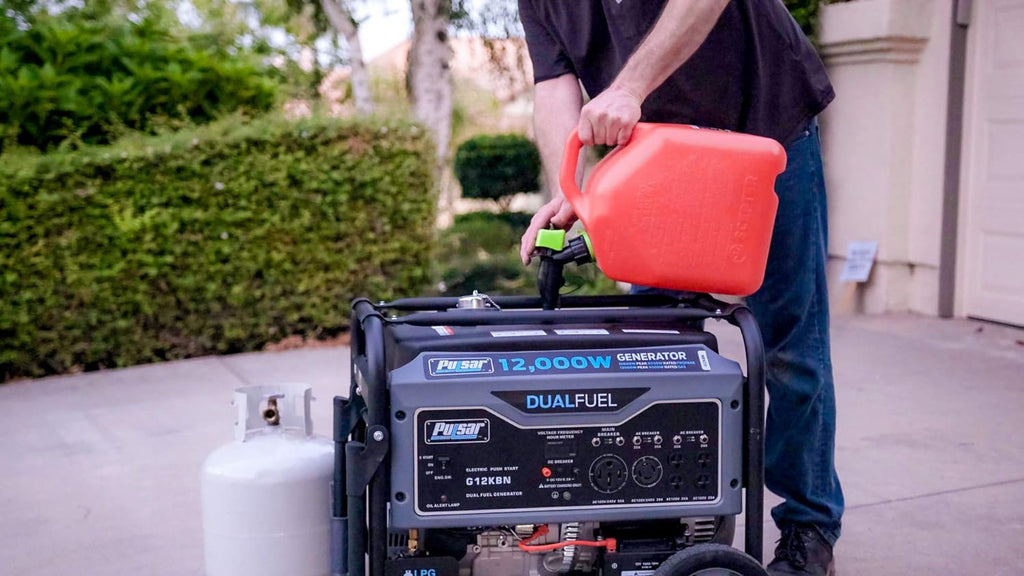 Heavy Duty Portable Dual Fuel Generator 9500 Watts Electric Start a7