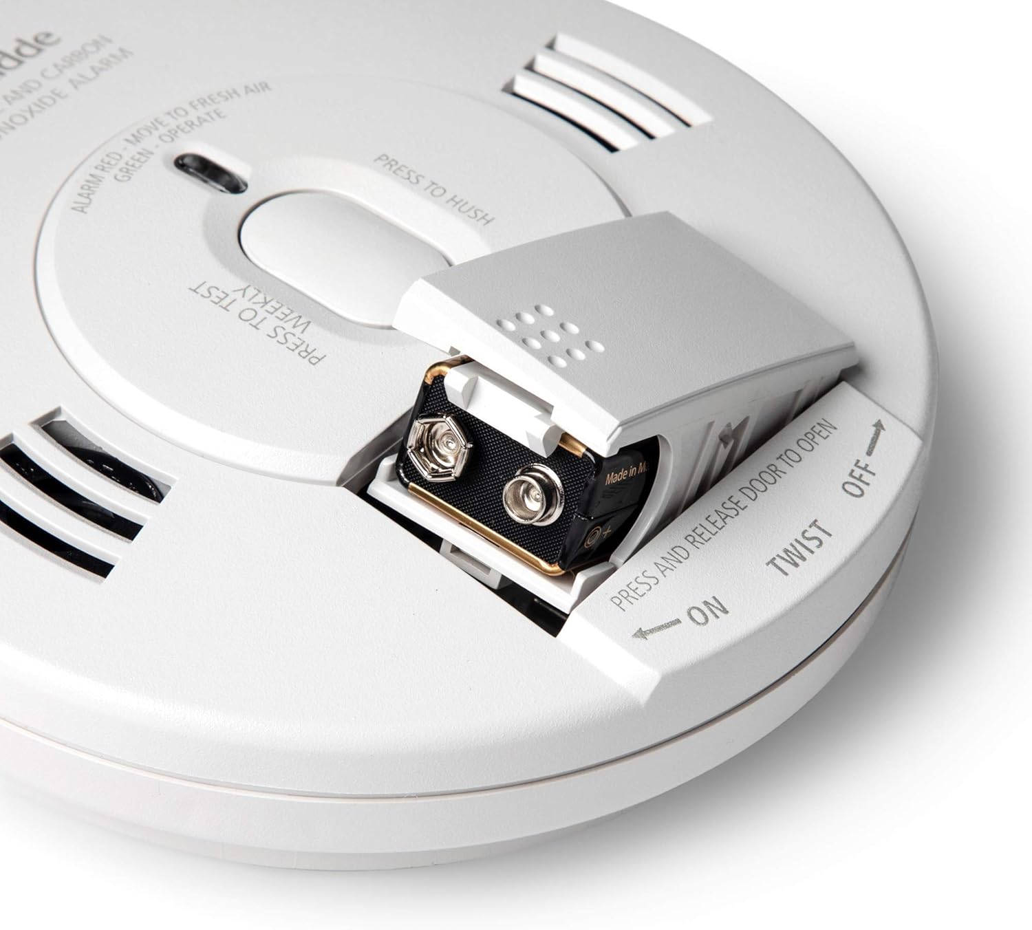 Kidde AC Photoelectric Smoke and Carbon Monoxide Detector Alarm, Hardwired with Battery Backup V21790