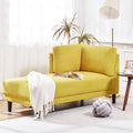 Yellow Chaise Lounge Chairs Indoor Furniture with Arms Couch for Living Room