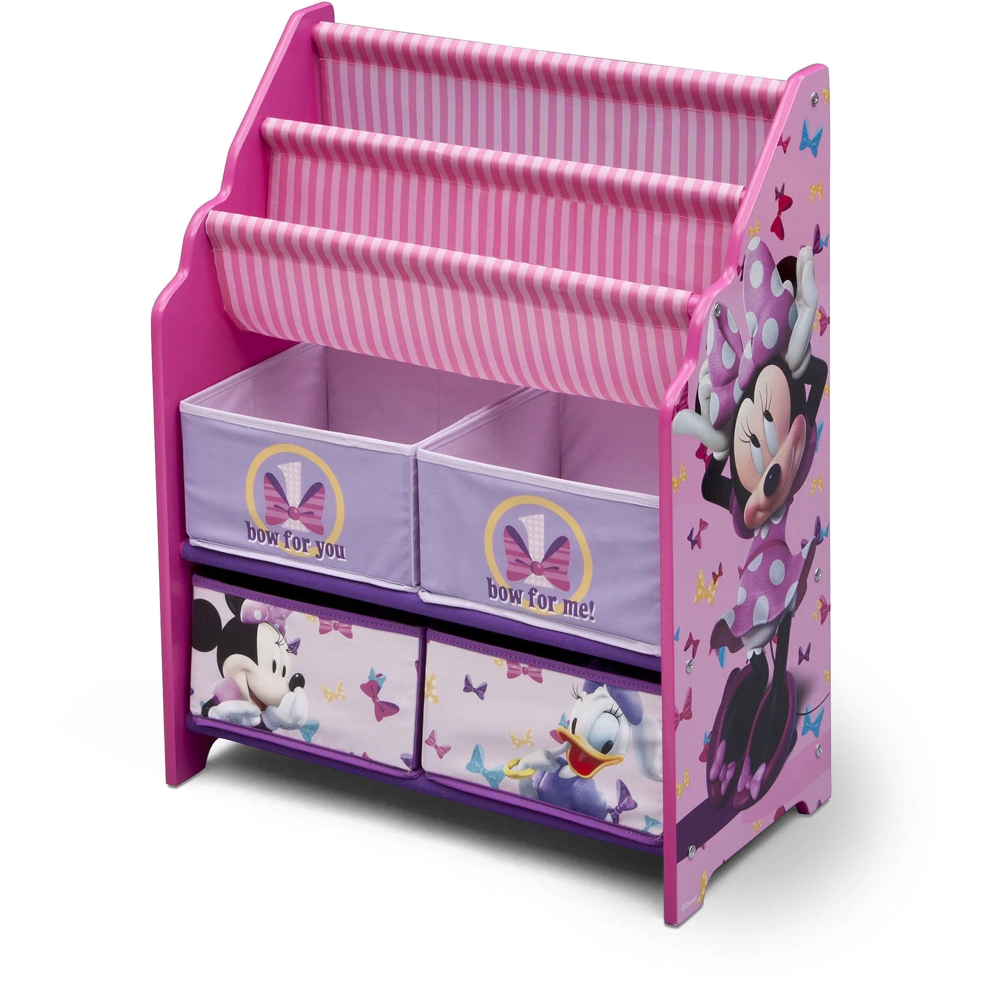 Disney Minnie Mouse Book & Toy Organizer by Delta Children, Cube Bookcase I9842
