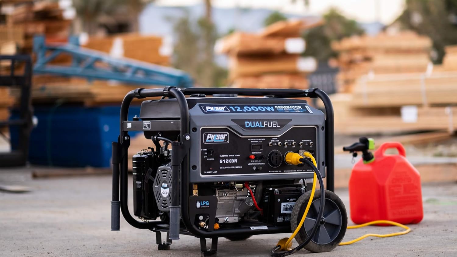 Heavy Duty Portable Dual Fuel Generator 9500 Watts Electric Start a7