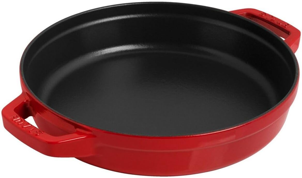 STAUB La Cocotte Round Cast Iron Cookware Set 2 Pieces Cherry Red X71047