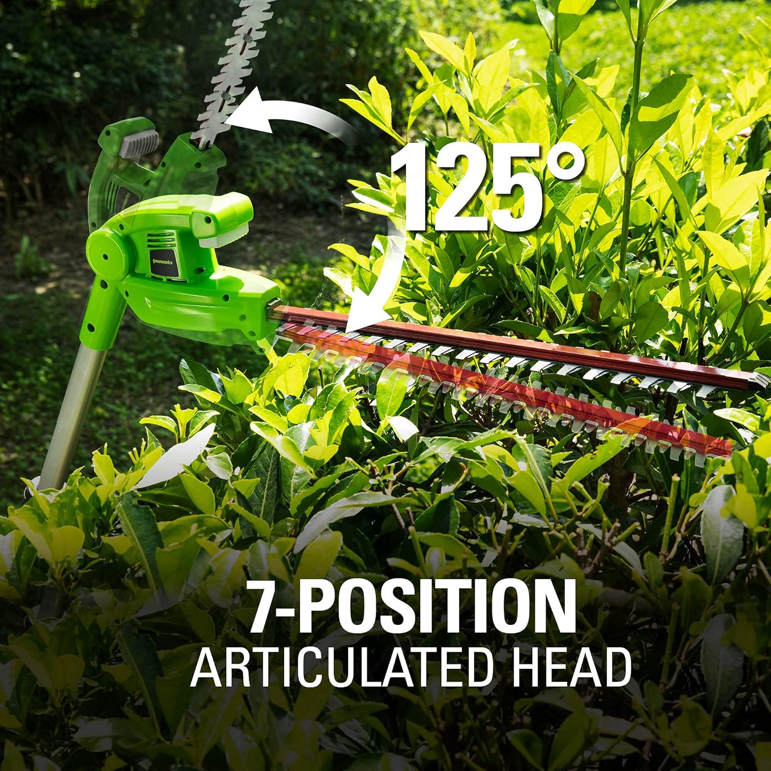 Cordless Pole Hedge Trimmer with Battery and Charger k7