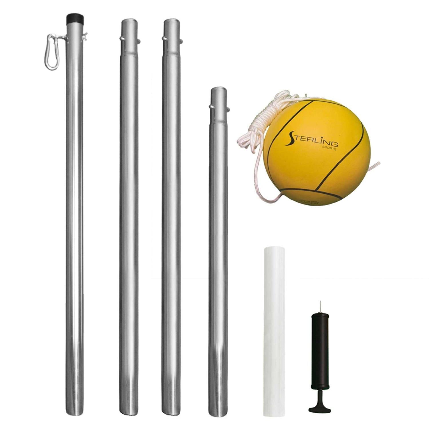 Sterling Sports Compact Tetherball Set for Outdoor Backyard With Ball and Rope Set - Sports Supplies Online Store