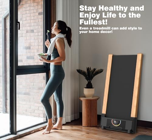 Walking Pad Under Desk Treadmill with Speaker Wood Home Use7k